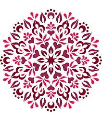 Šablóna Mandala lásky 5a ST457